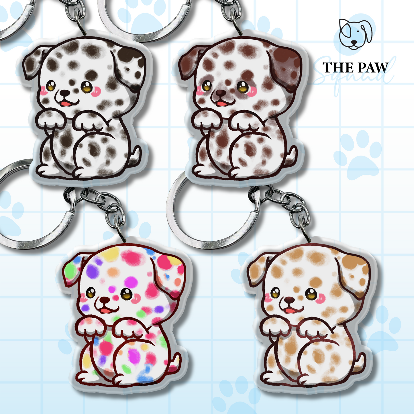 Dalmatian Keychain