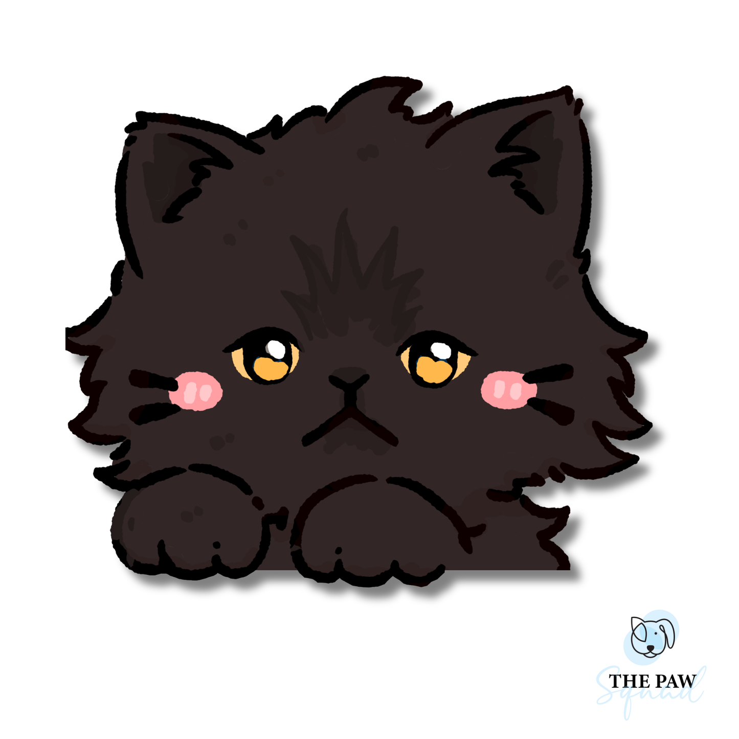 Persian Cat Peeker Sticker