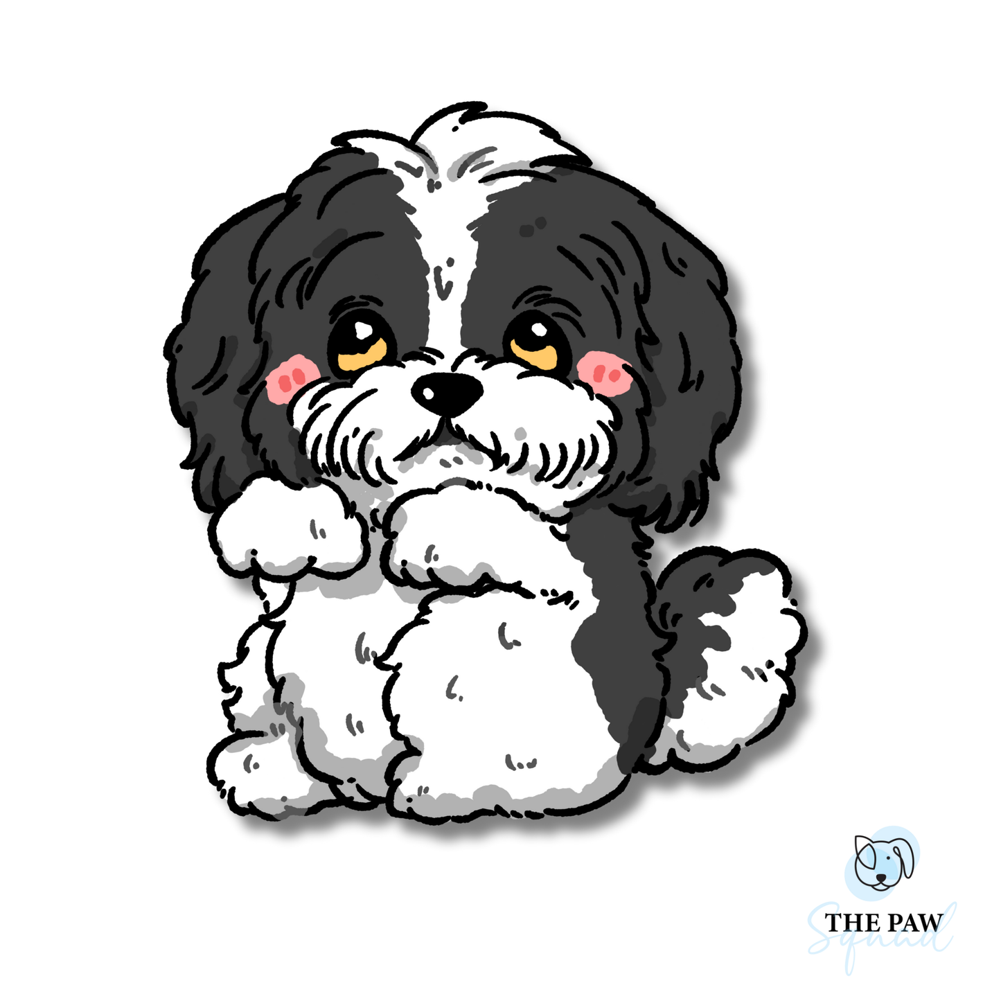 Shih Tzu Full Body Sticker