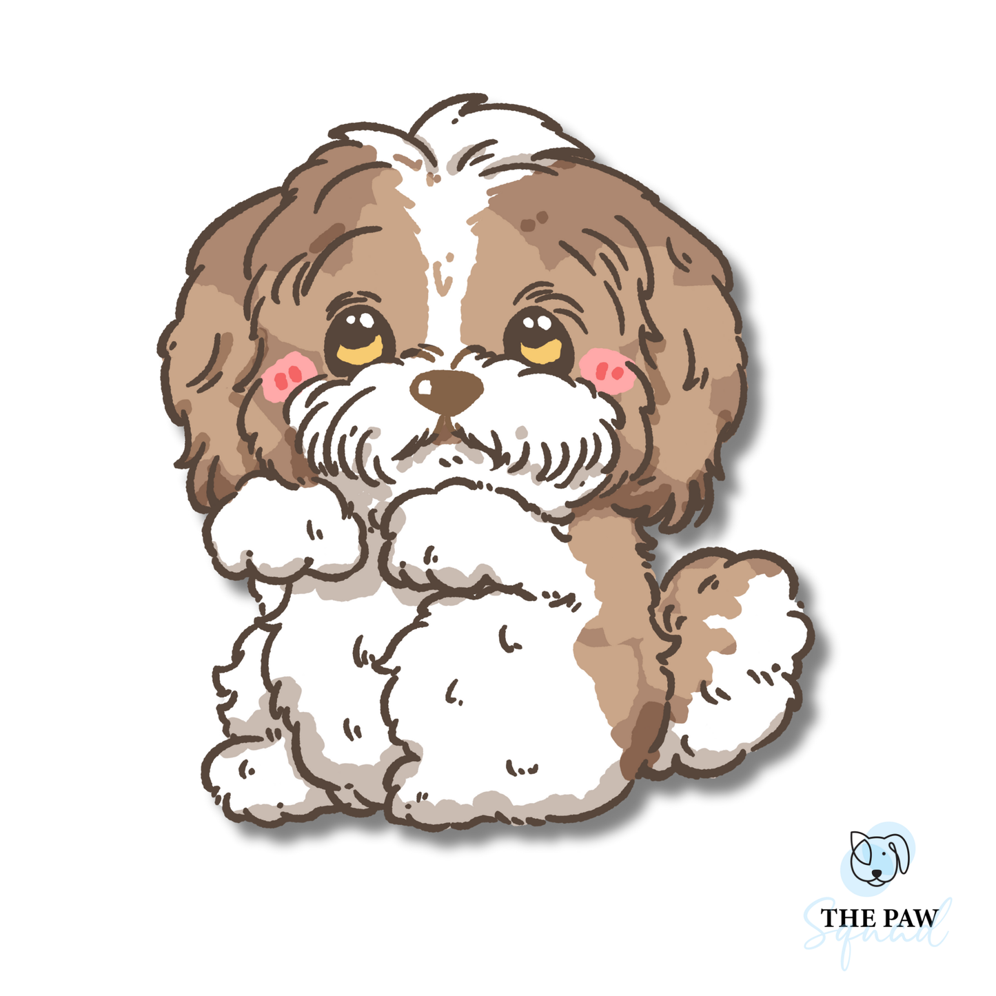 Shih Tzu Full Body Sticker