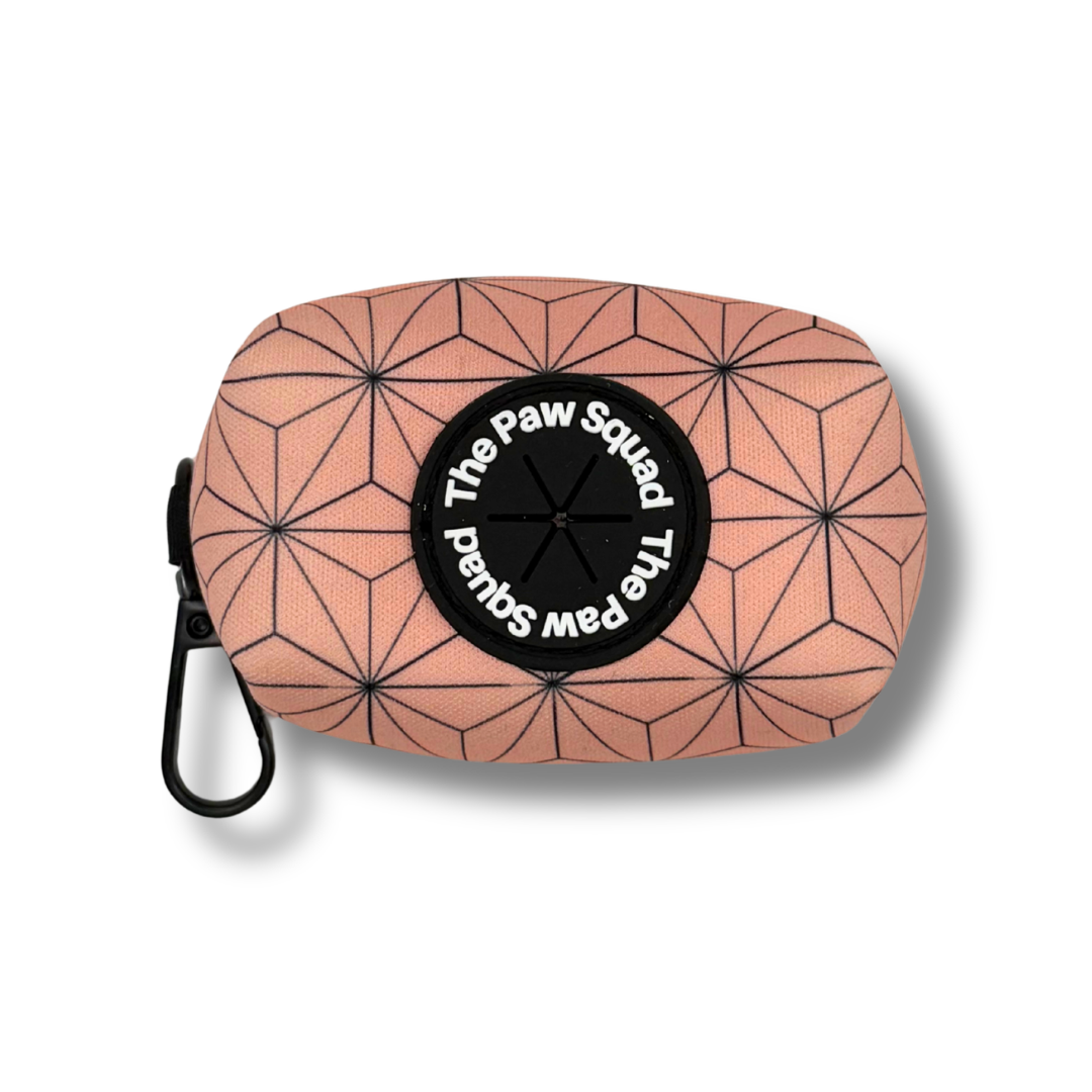 Pink Asanoha Waste Bag Holder