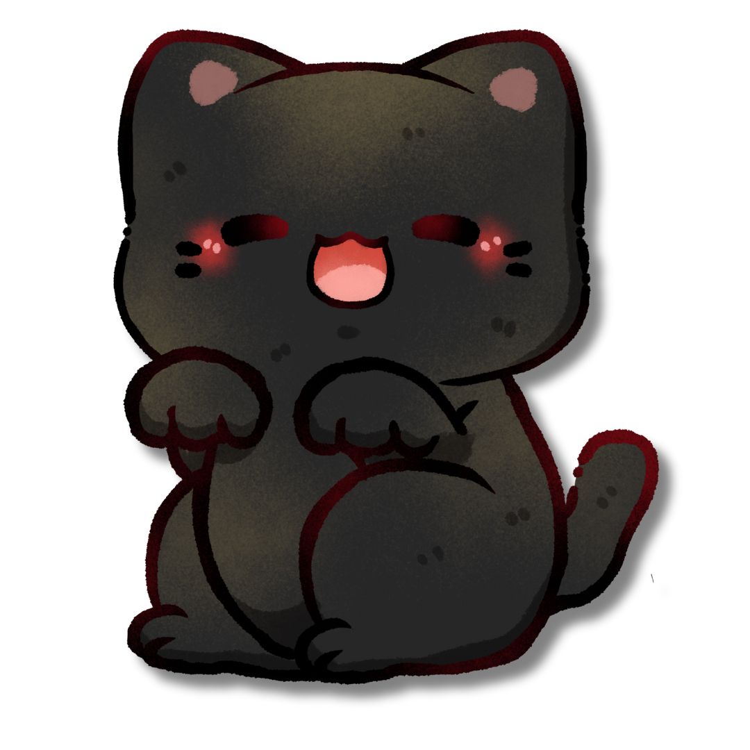Short Haired Cat Full Body Sticker