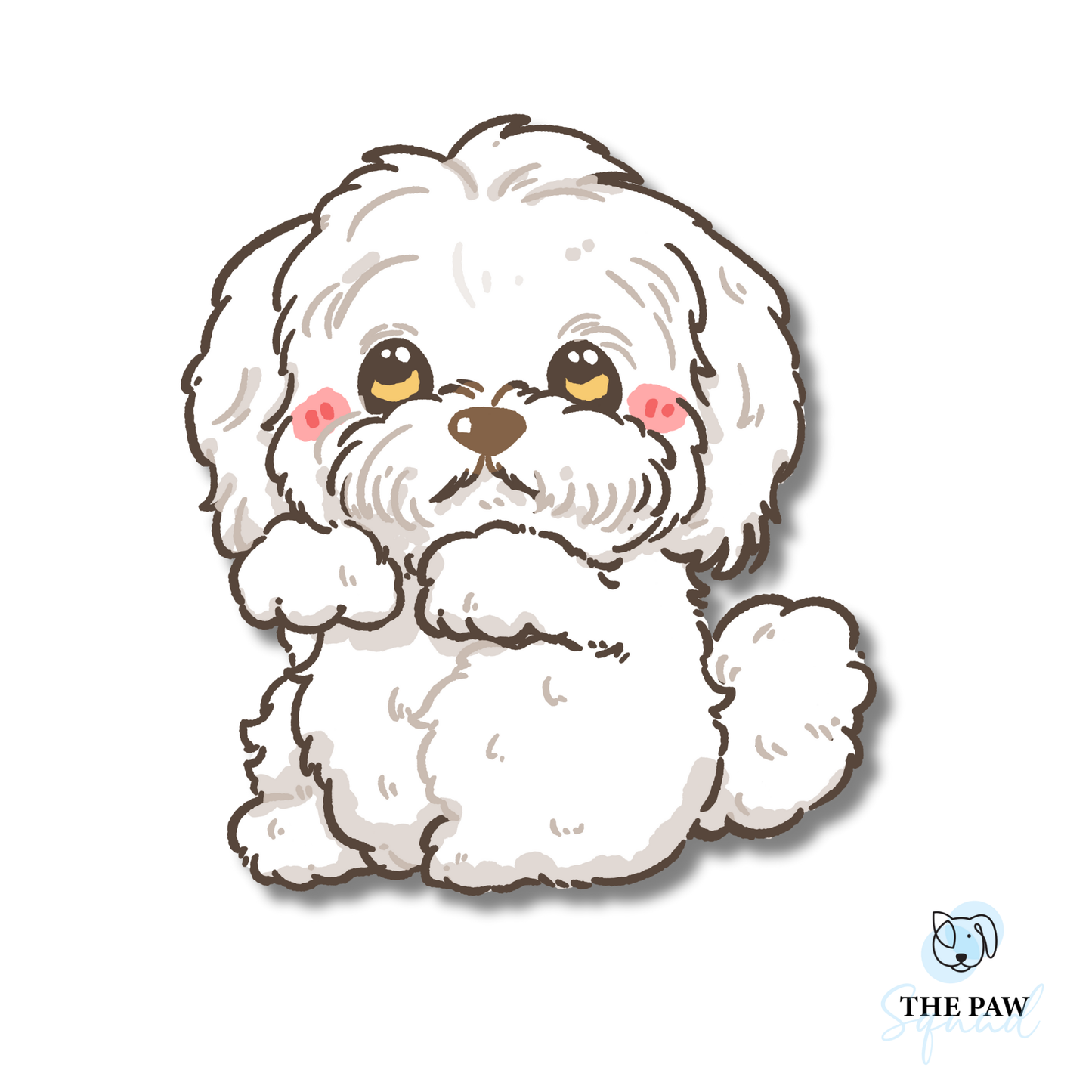 Shih Tzu Full Body Sticker