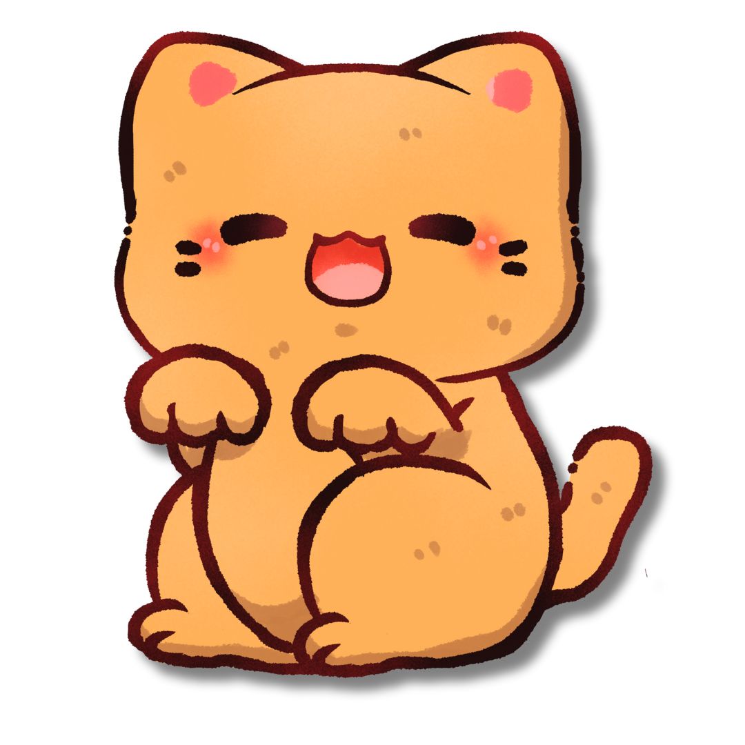 Short Haired Cat Full Body Sticker