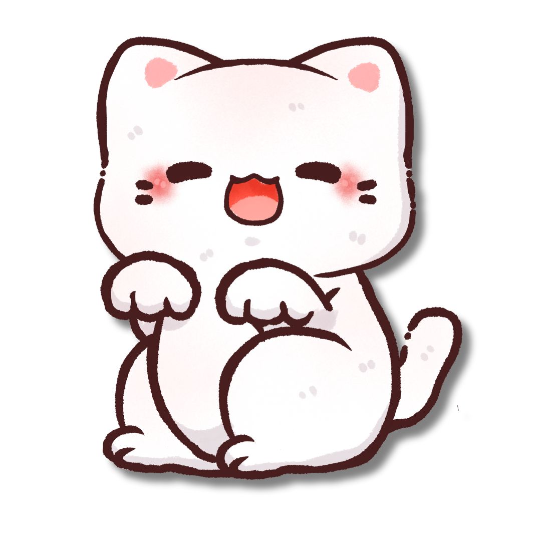 Short Haired Cat Full Body Sticker