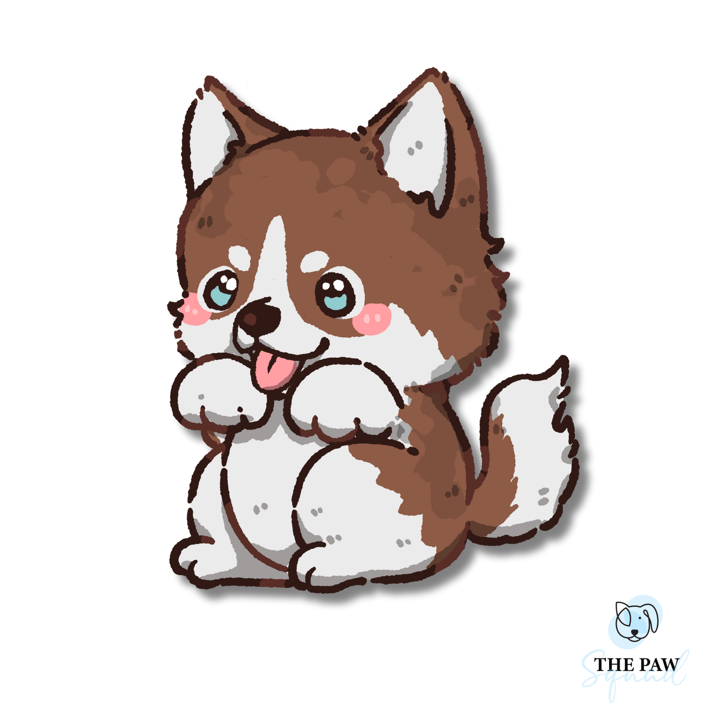 Siberian Husky Full Body Sticker