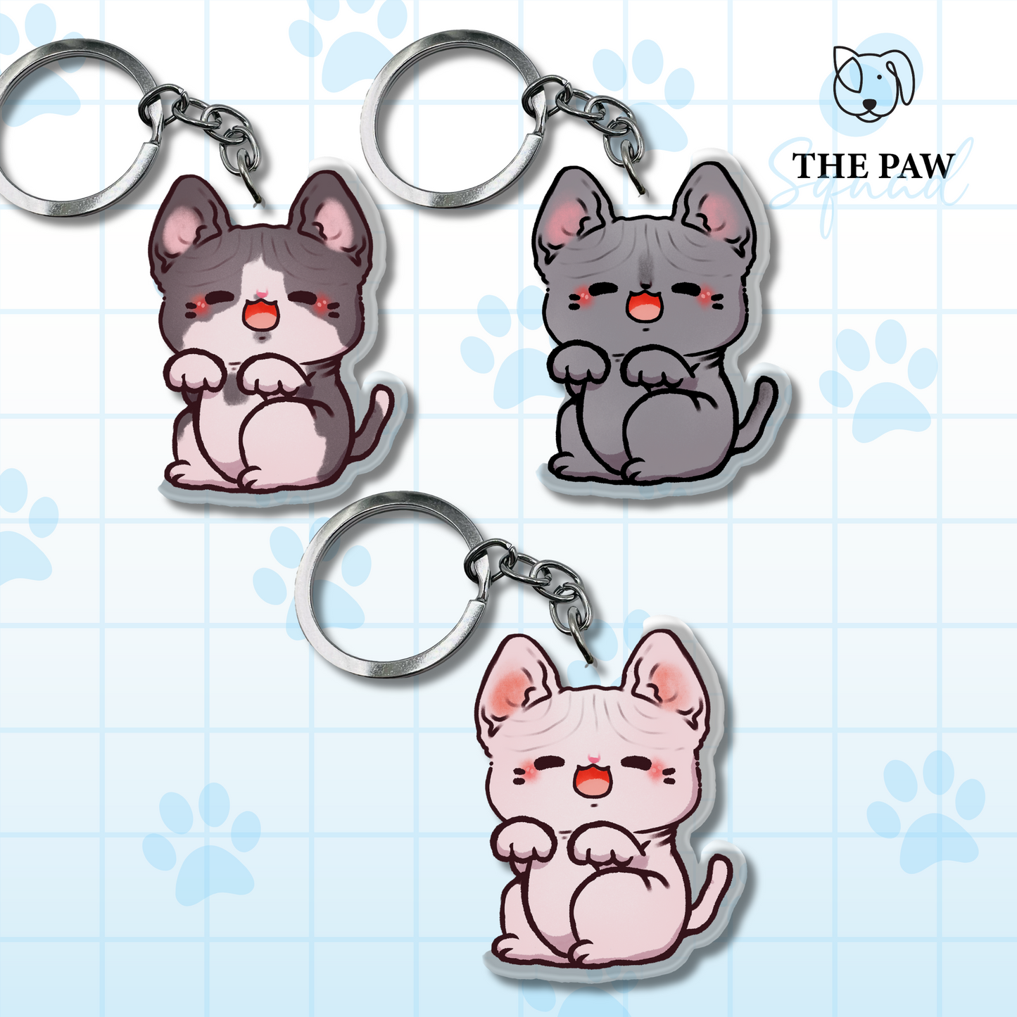 Sphynx Keychain