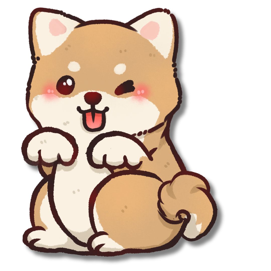 Shiba Full Body Sticker