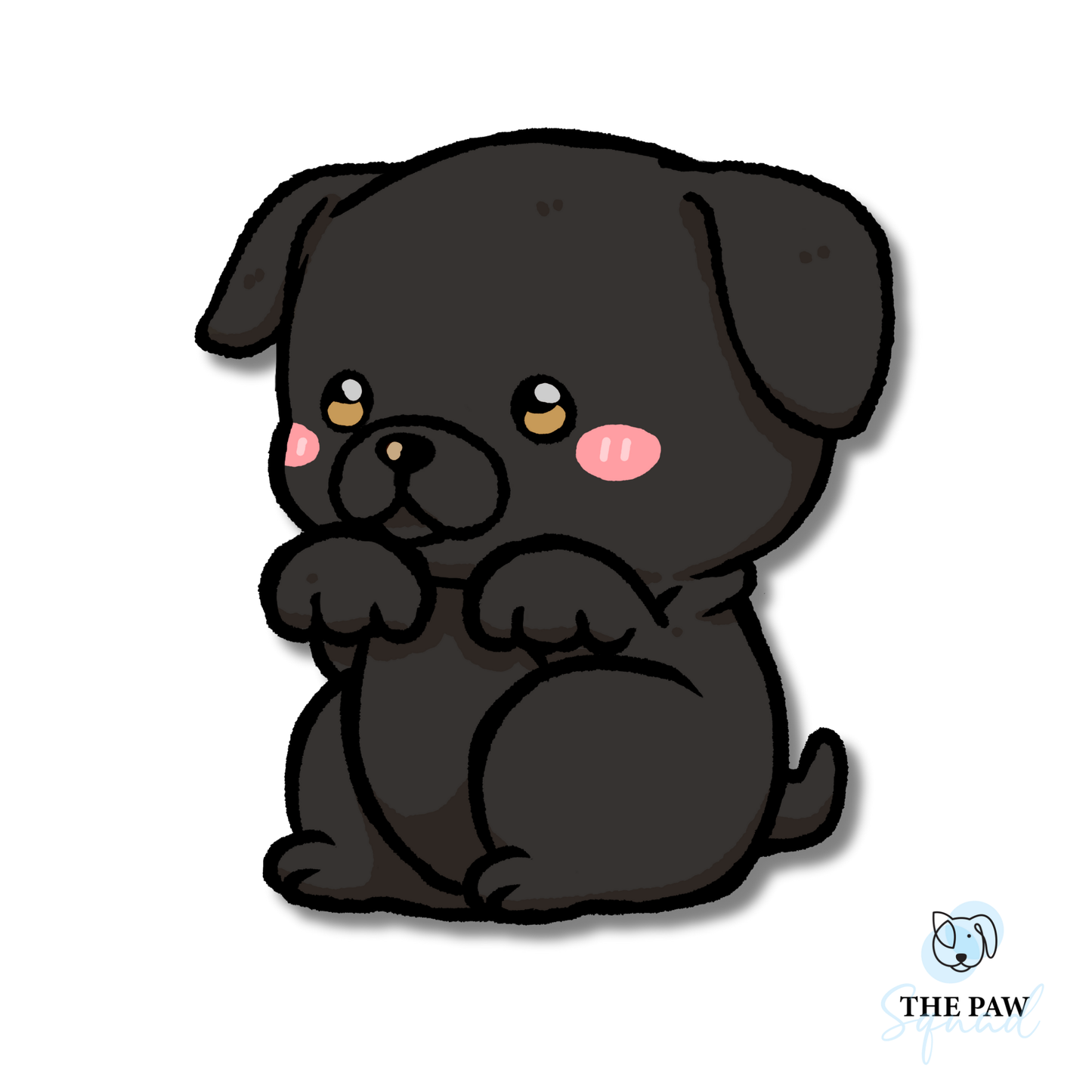 Pug Full Body Sticker