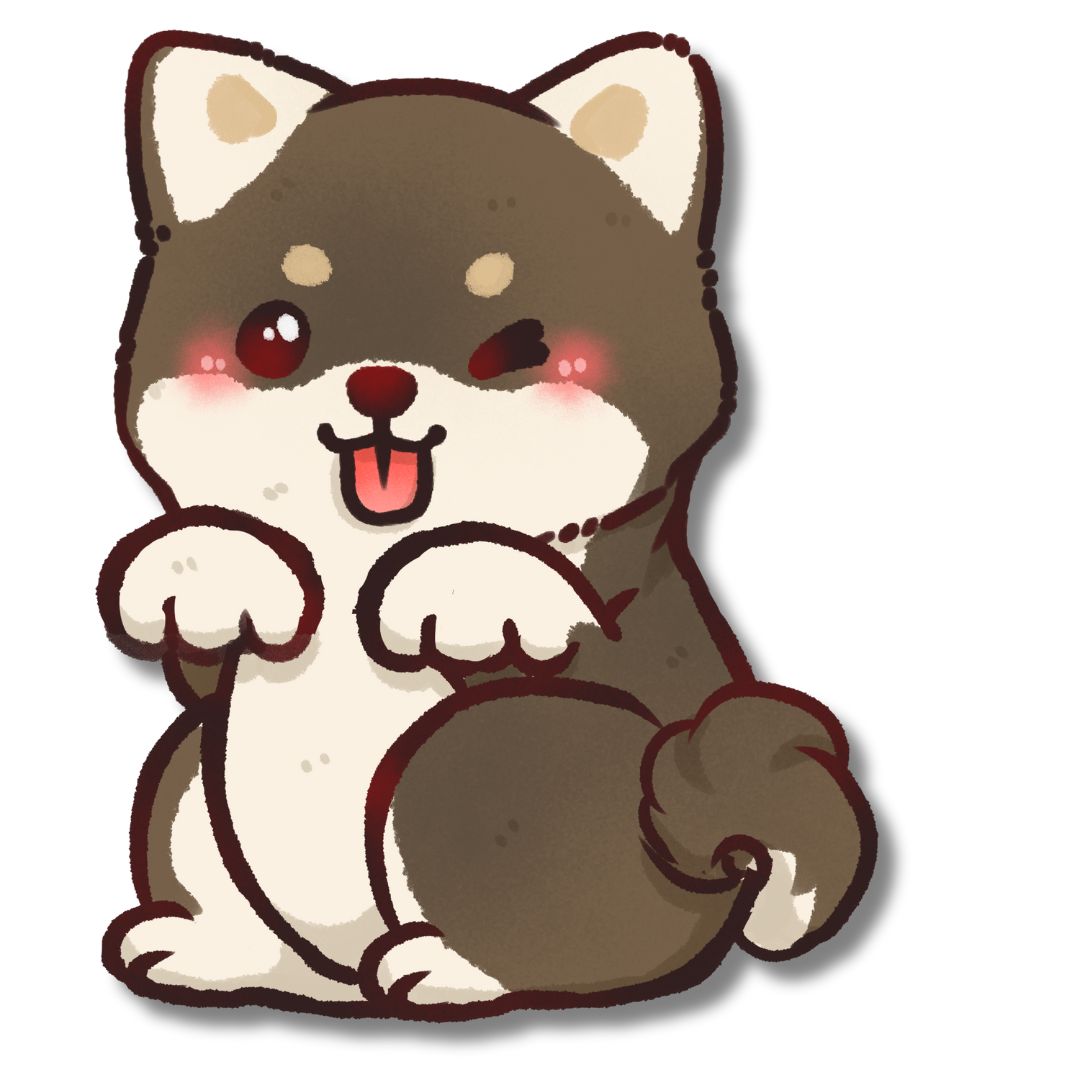 Shiba Full Body Sticker