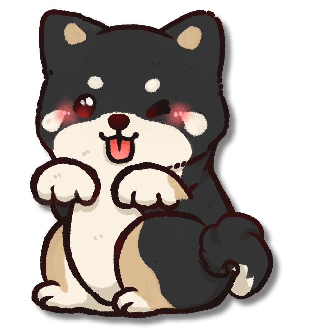 Shiba Full Body Sticker