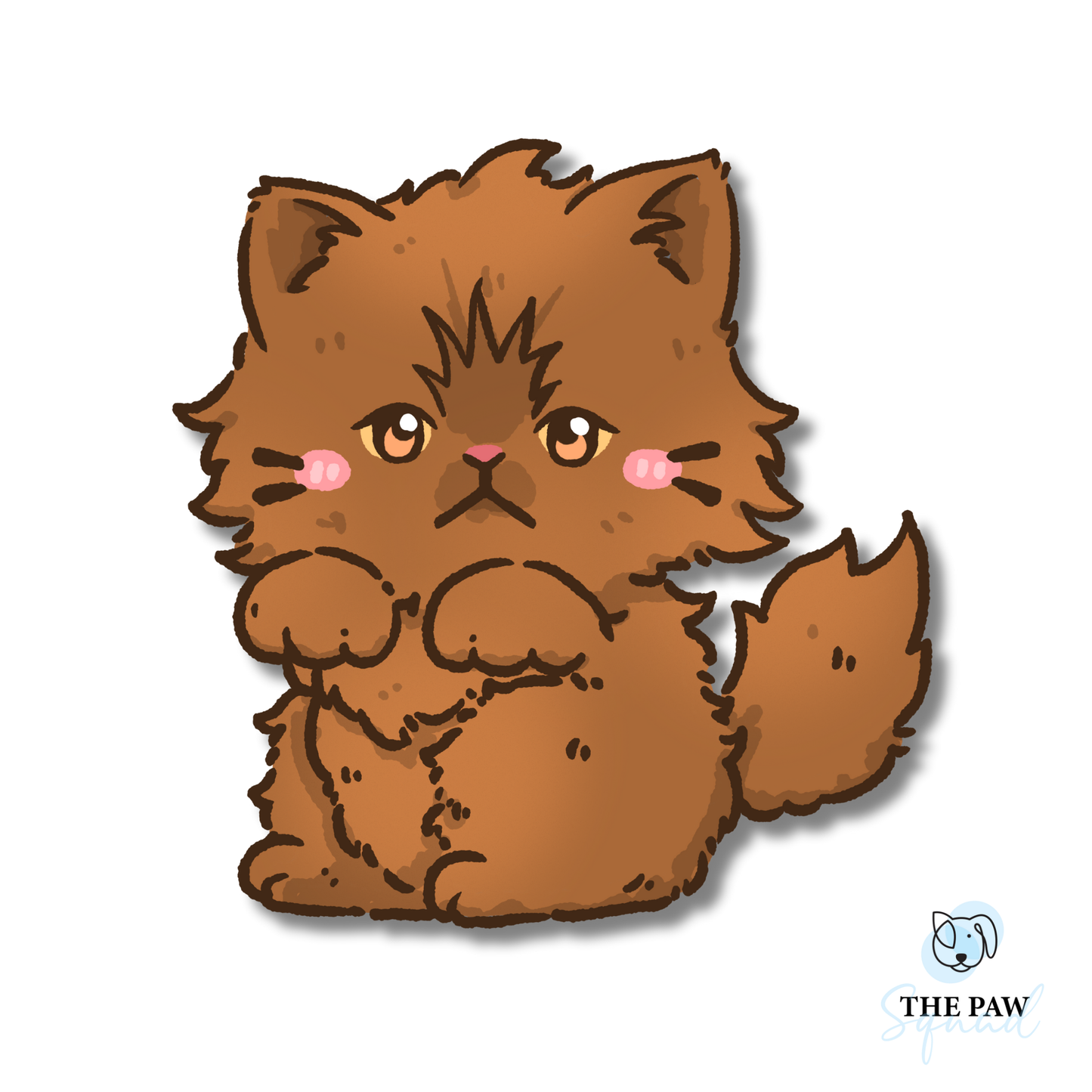 Persian Cat Full Body Sticker