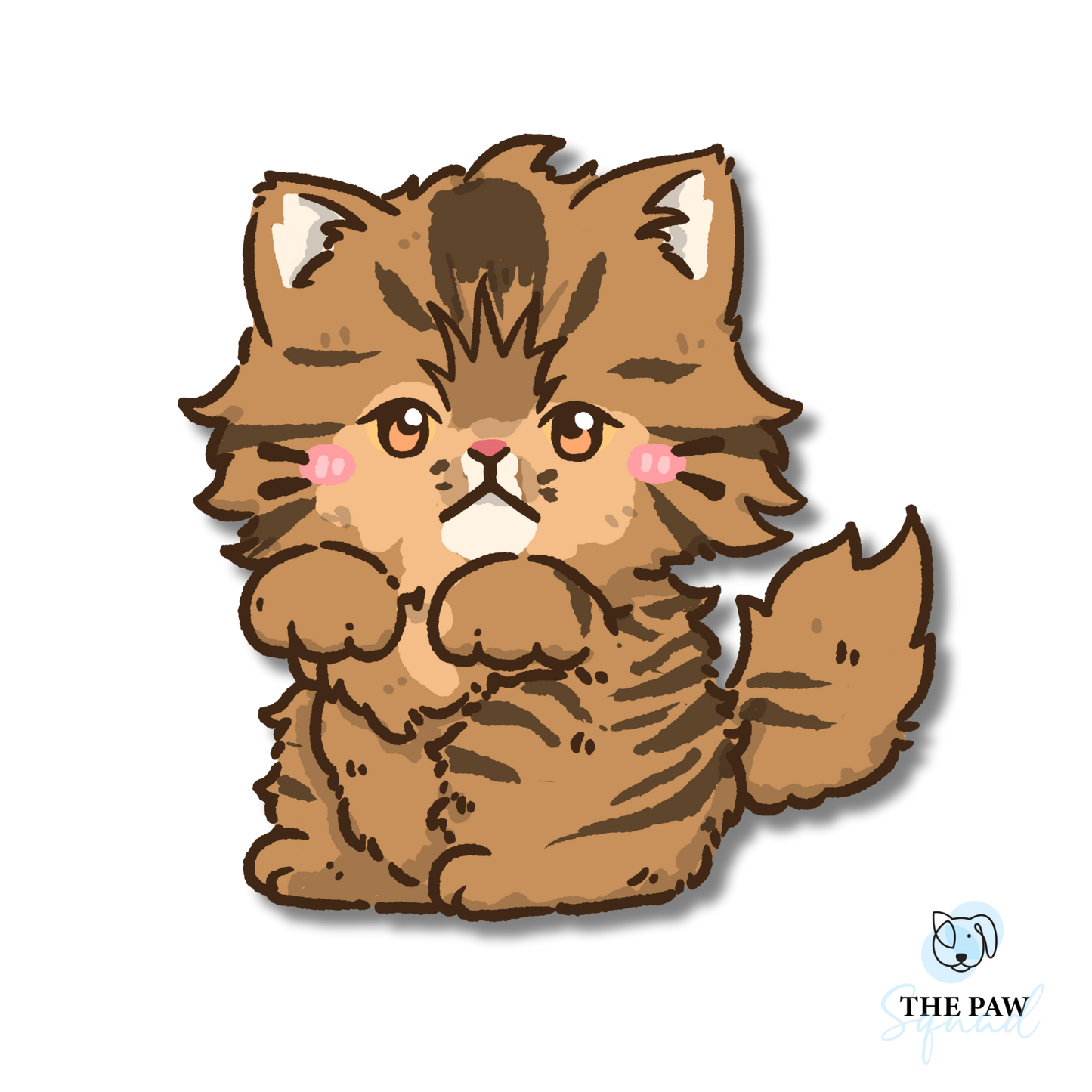 Persian Cat Full Body Sticker