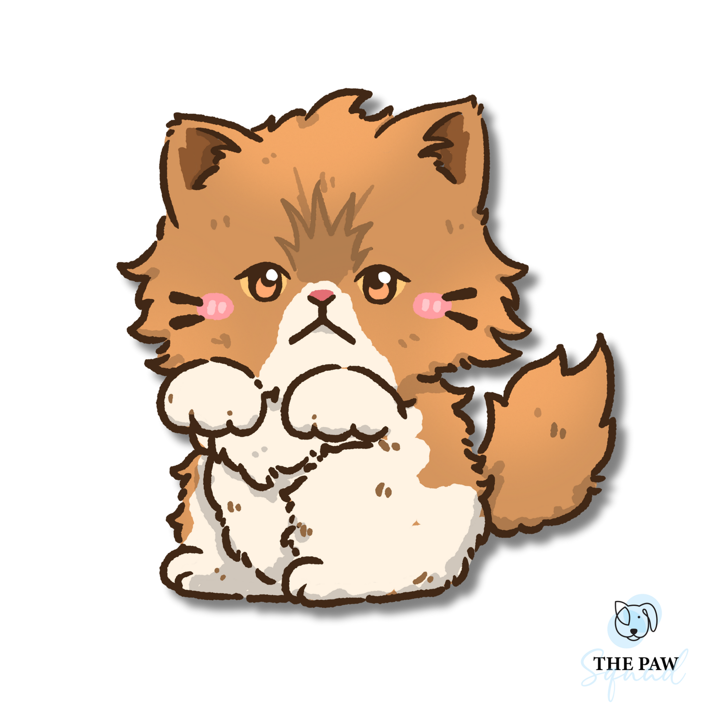 Persian Cat Full Body Sticker
