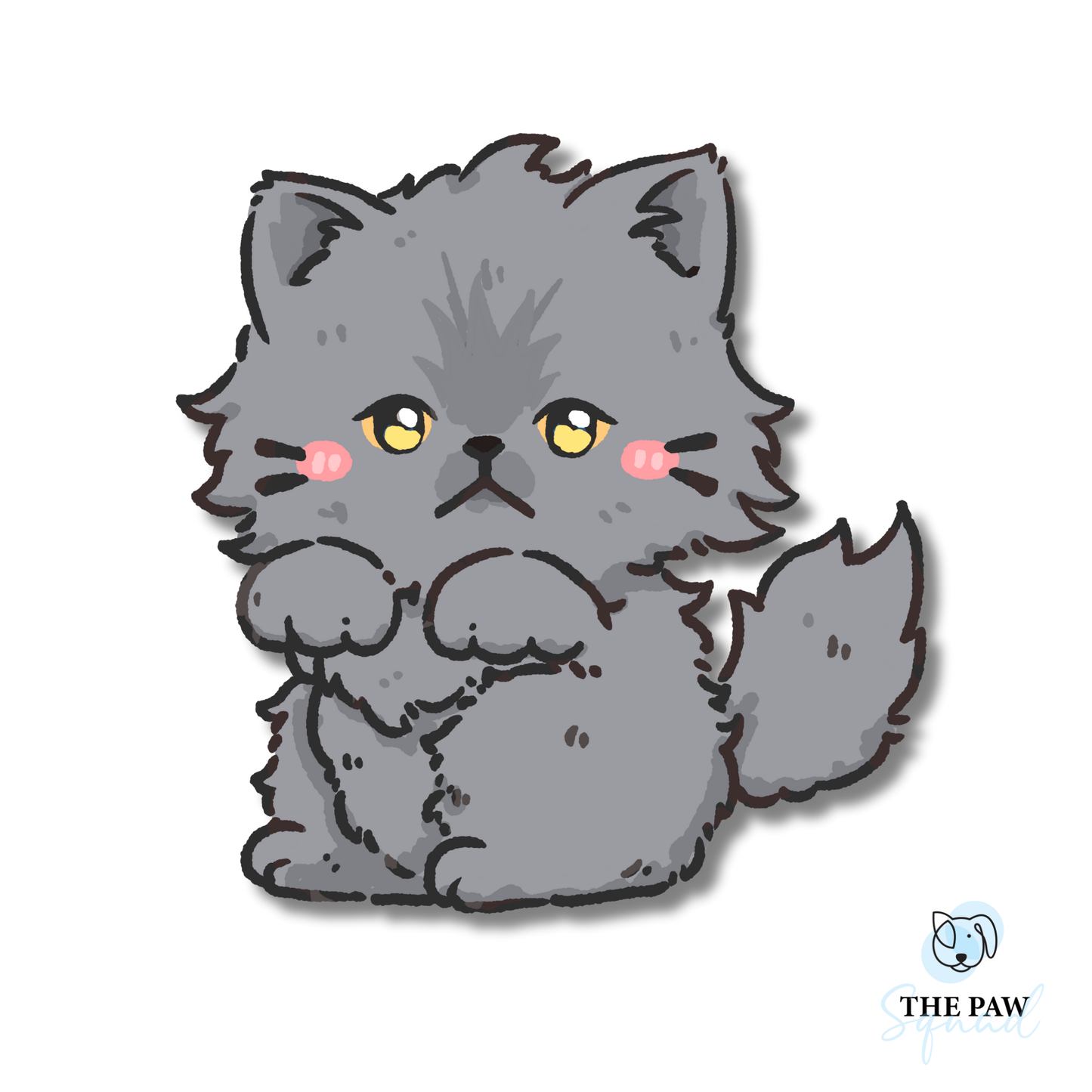 Persian Cat Full Body Sticker
