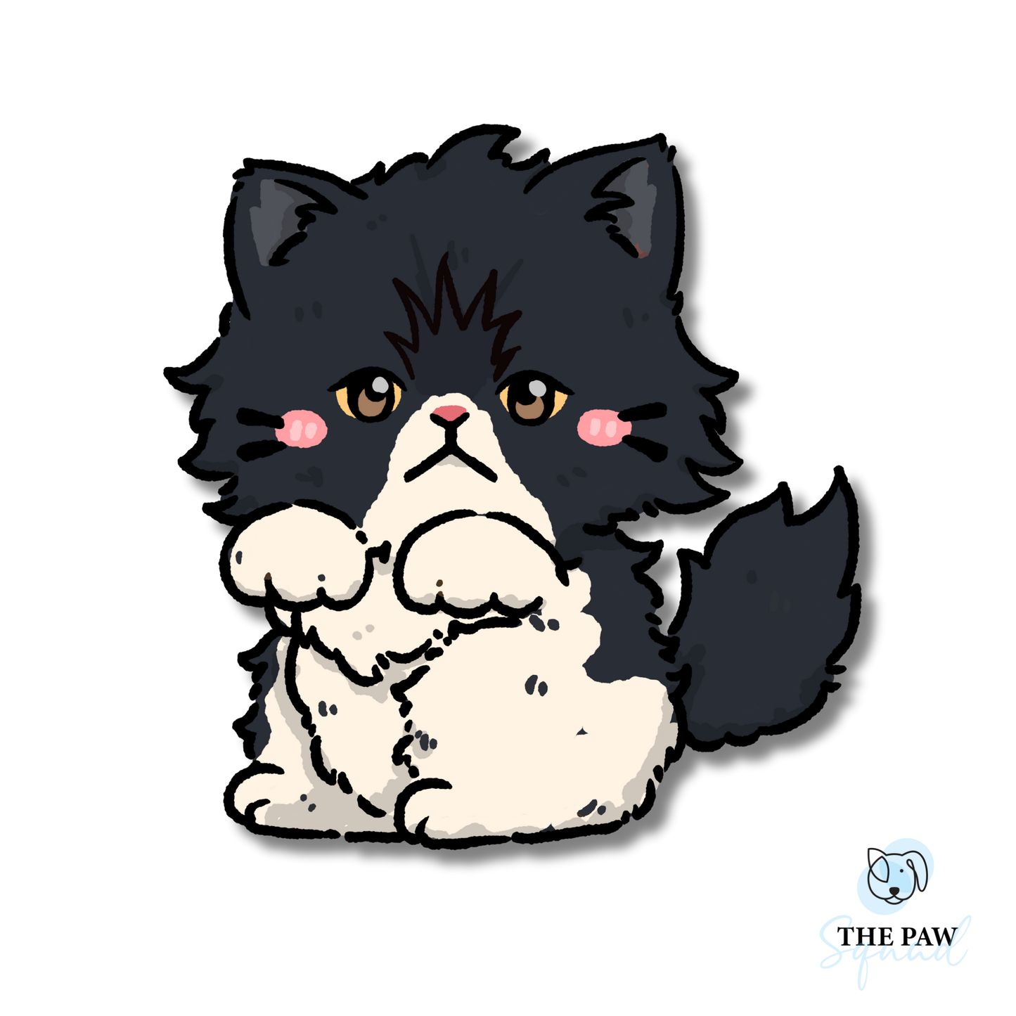 Persian Cat Full Body Sticker