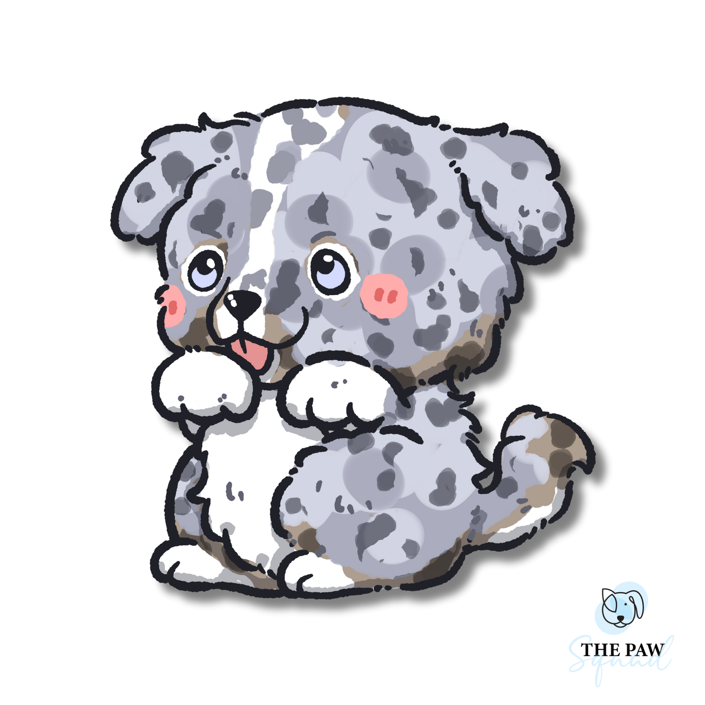 Australian Shepherd Full Body Sticker