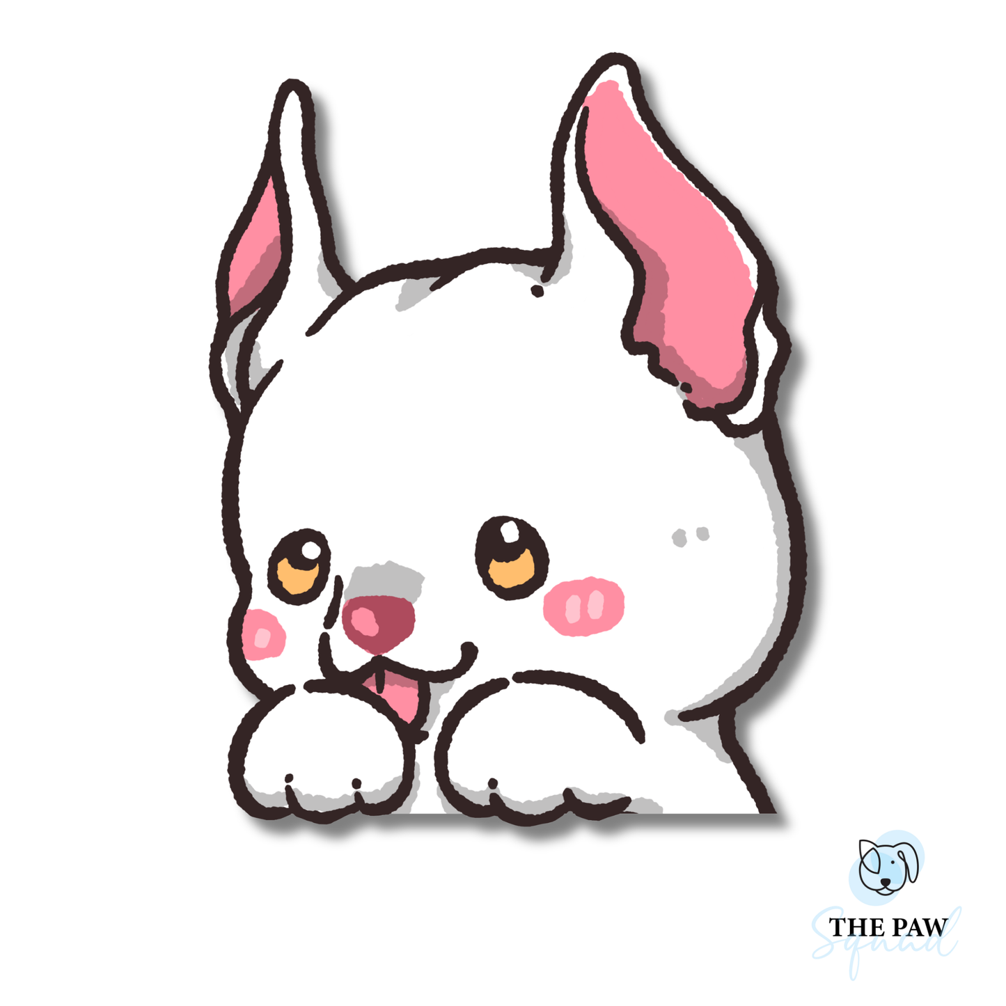 Doberman Peeker Sticker