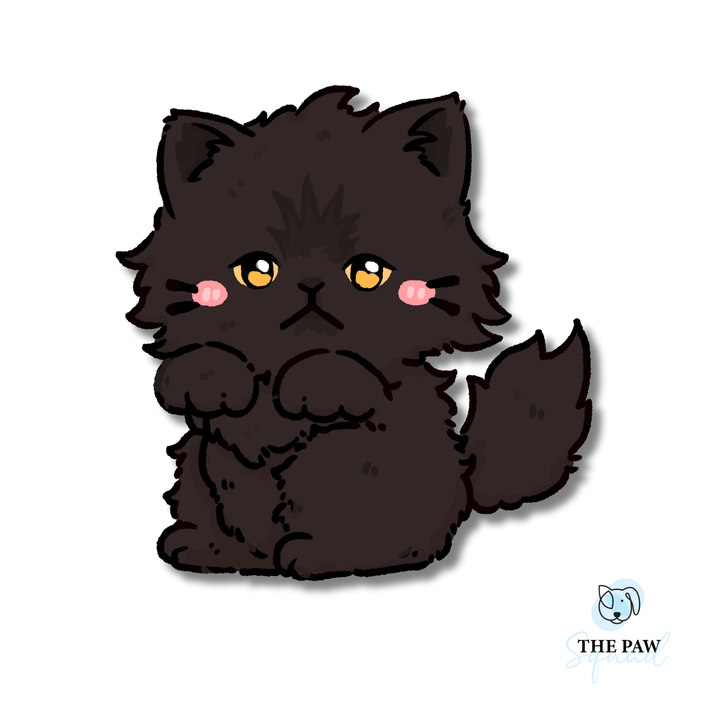 Persian Cat Full Body Sticker
