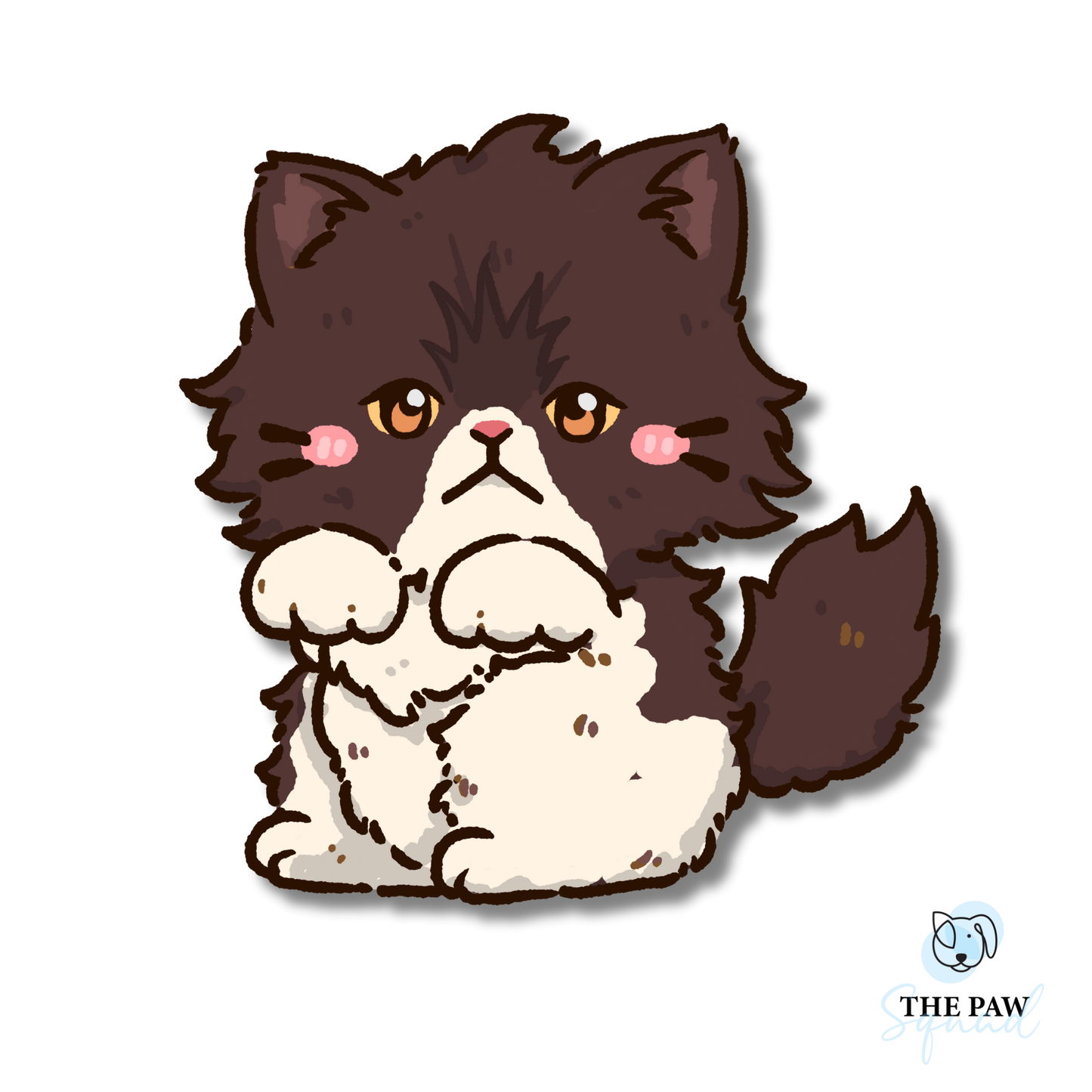 Persian Cat Full Body Sticker