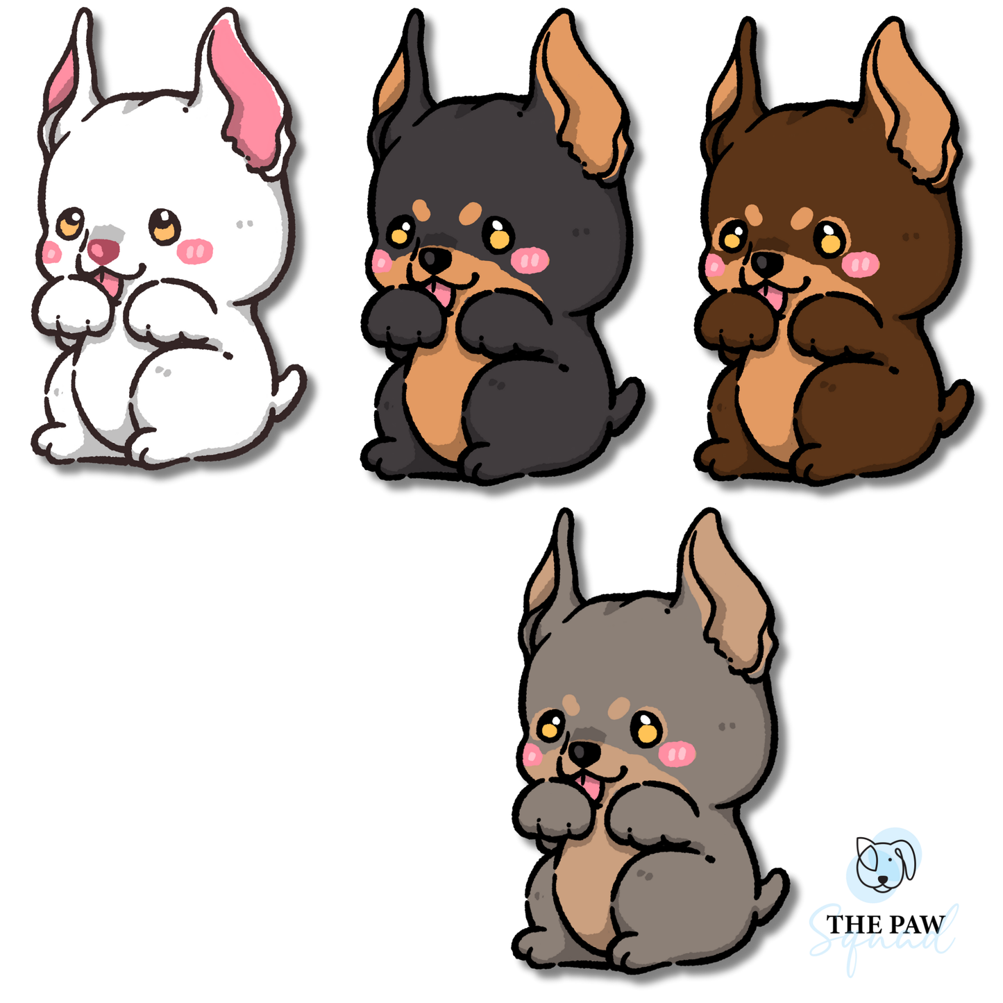 Doberman Full Body Sticker