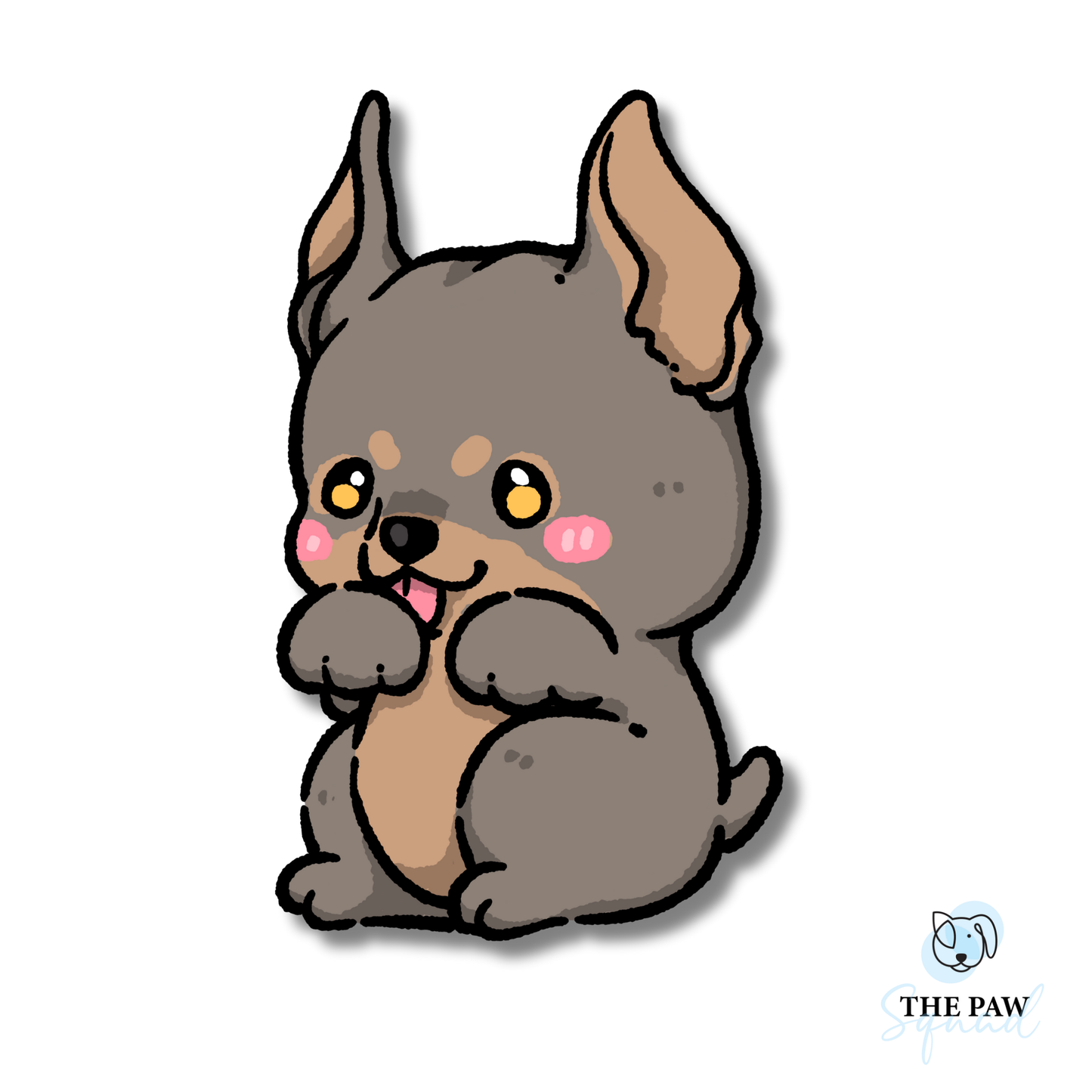 Doberman Full Body Sticker