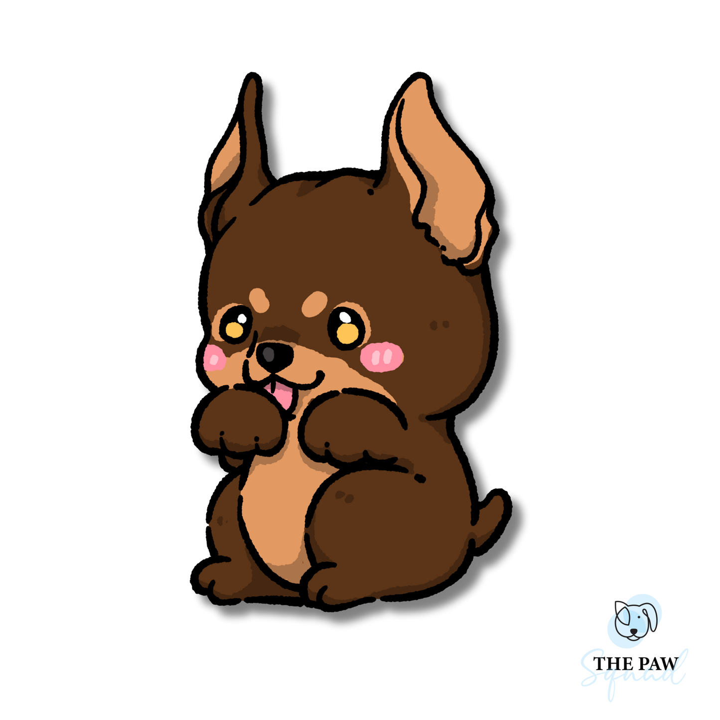 Doberman Full Body Sticker