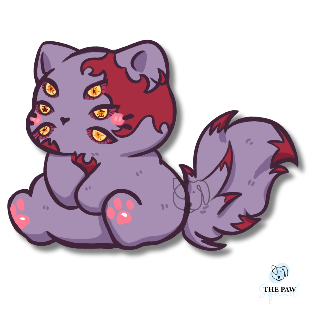 Demon Cosplay Cats Stickers(Set/Individual)