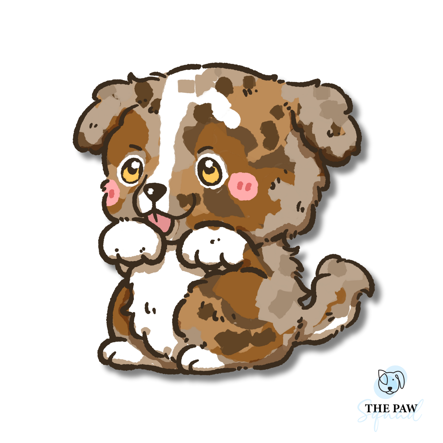 Australian Shepherd Full Body Sticker