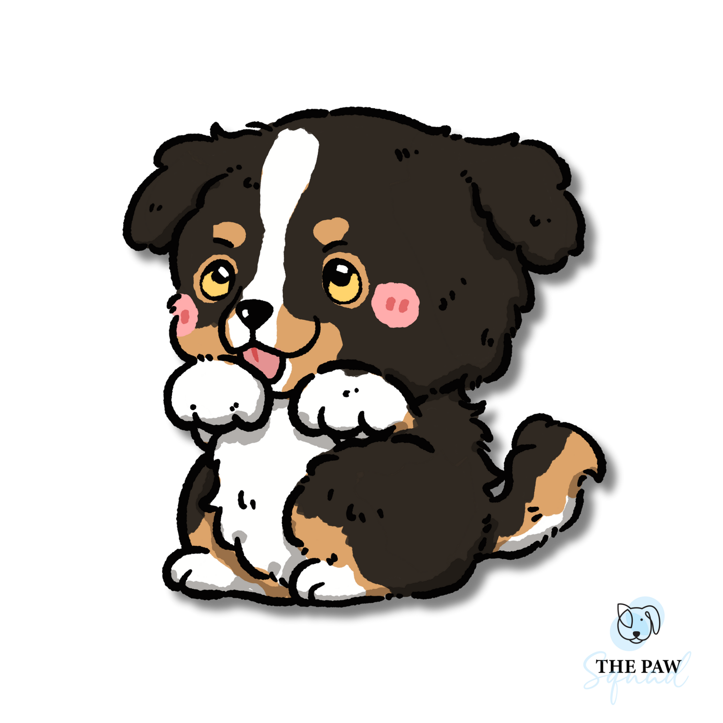 Australian Shepherd Full Body Sticker