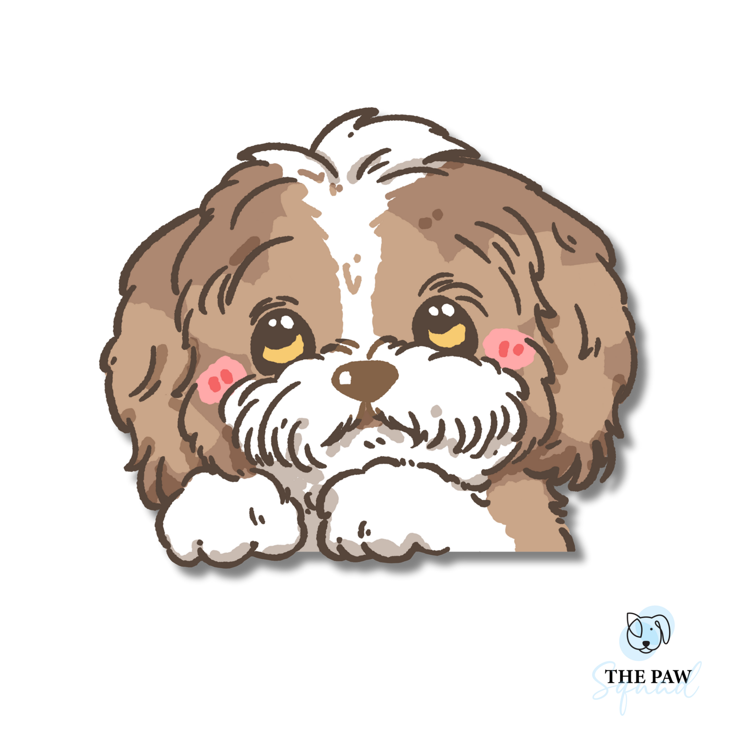 Shih Tzu Peeker Sticker