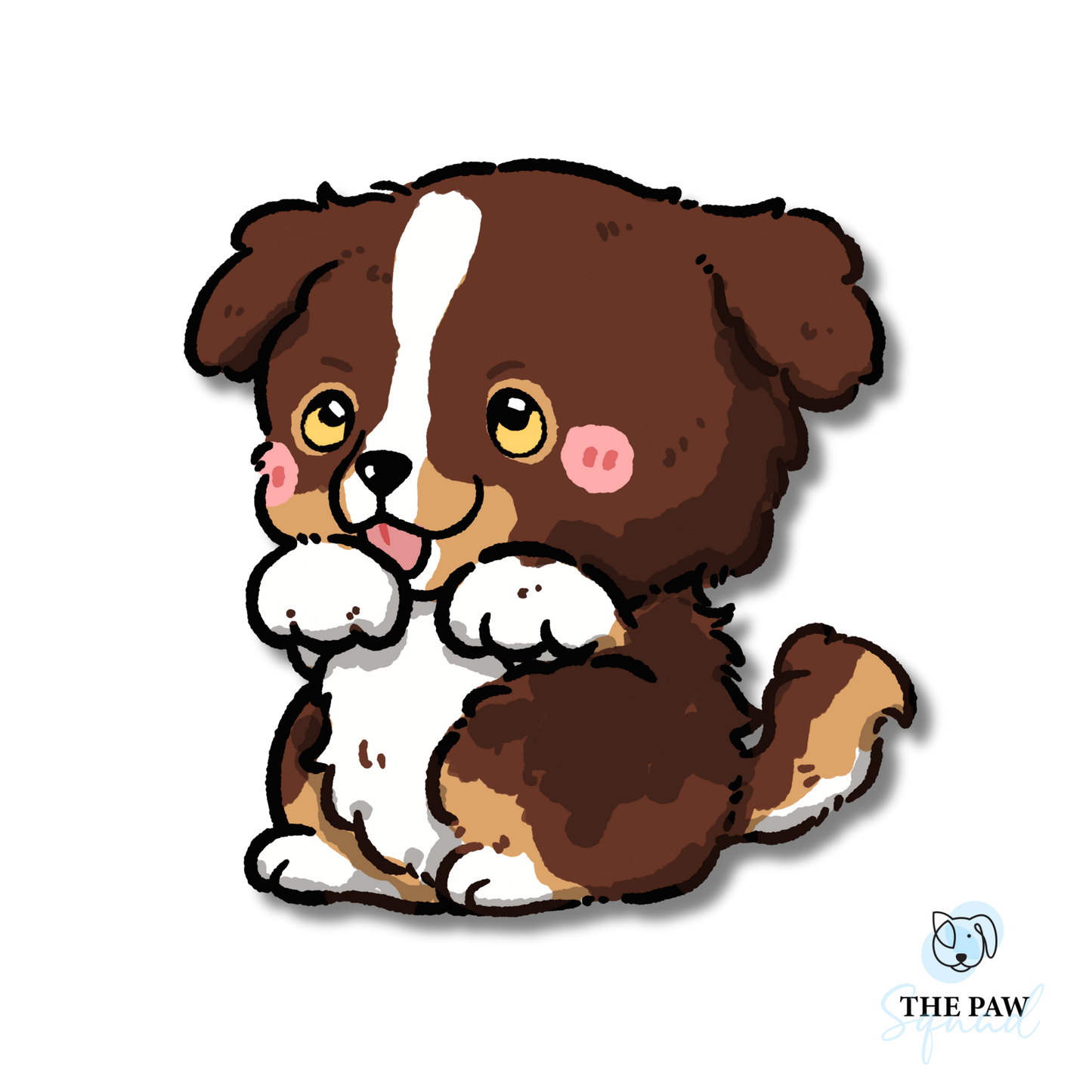 Australian Shepherd Full Body Sticker