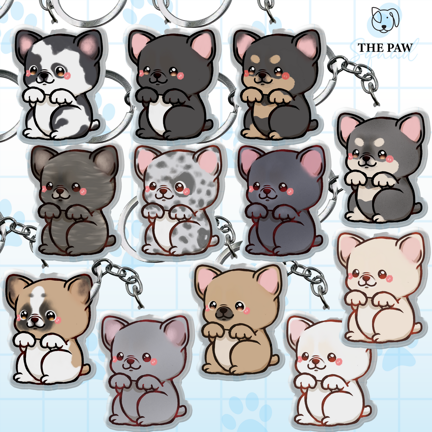 French Bulldog Keychain