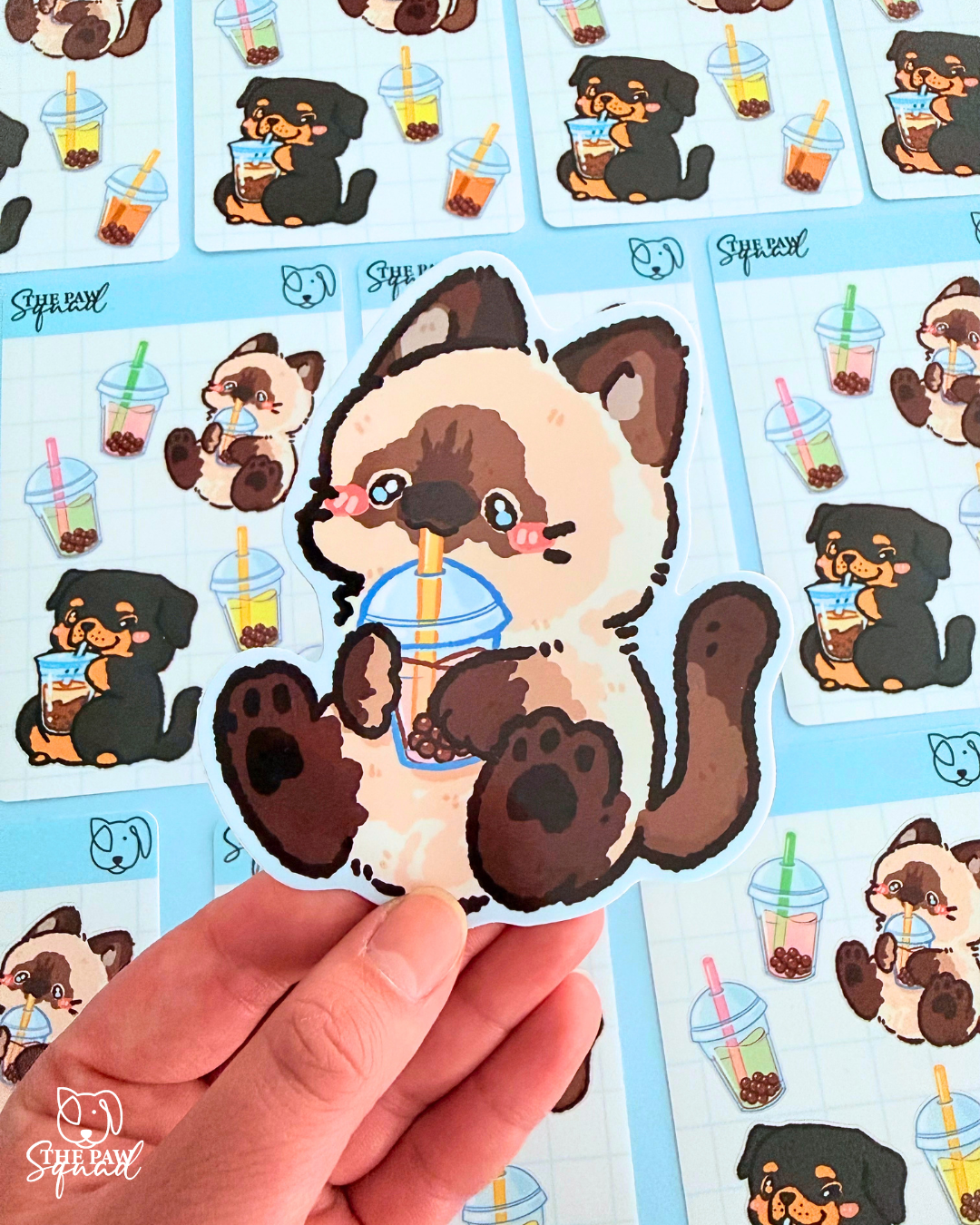 Totally Tapioca Cat Sticker