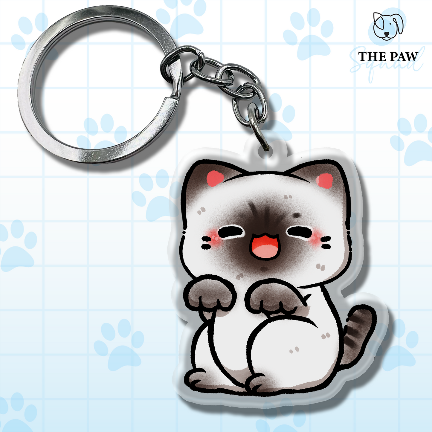 Siamese Cat Keychain