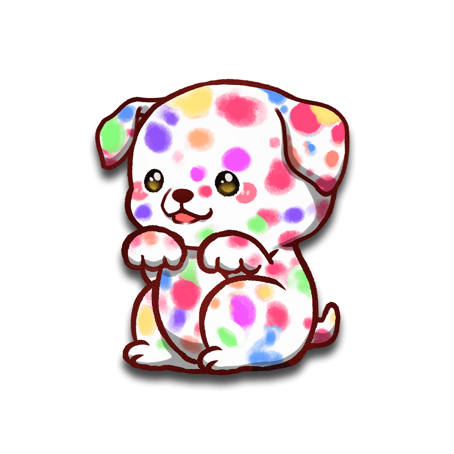 Dalmatian Full Body Sticker