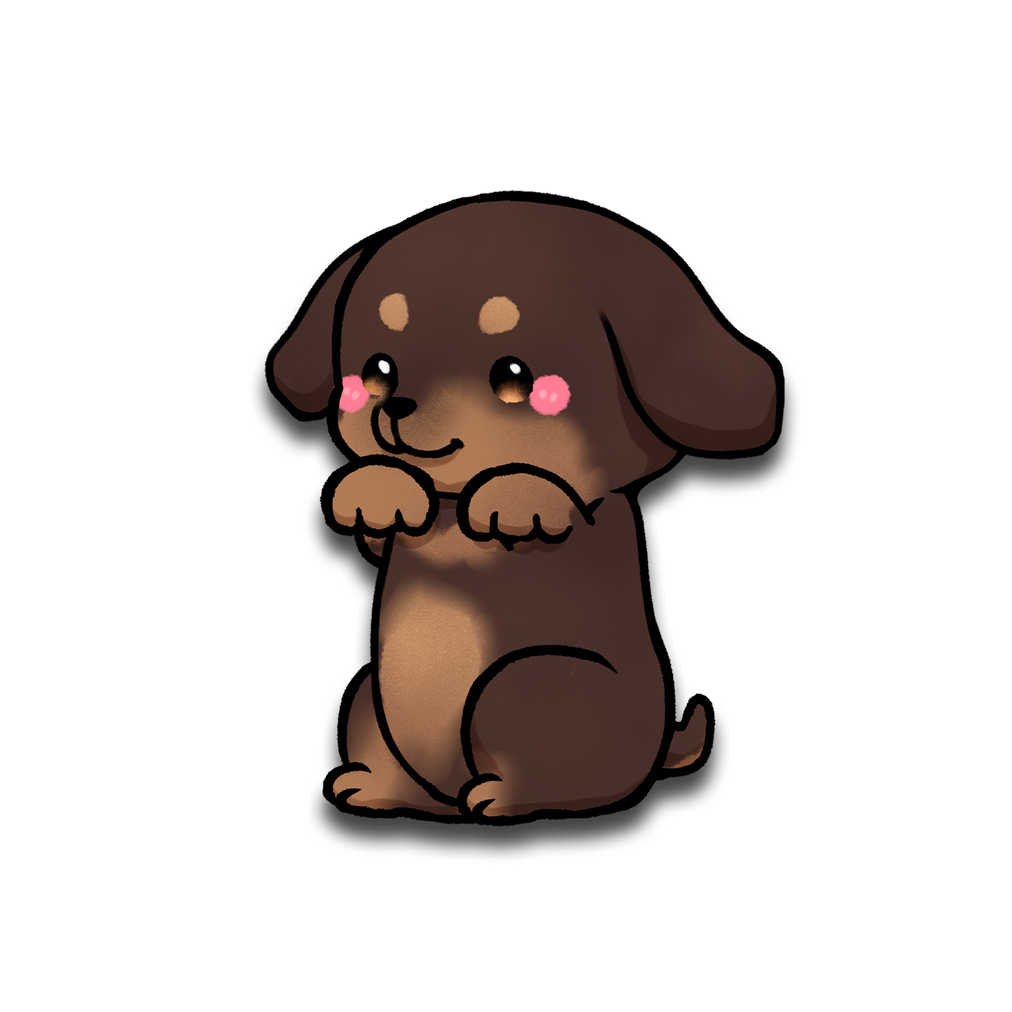 Dachshund Full Body Sticker