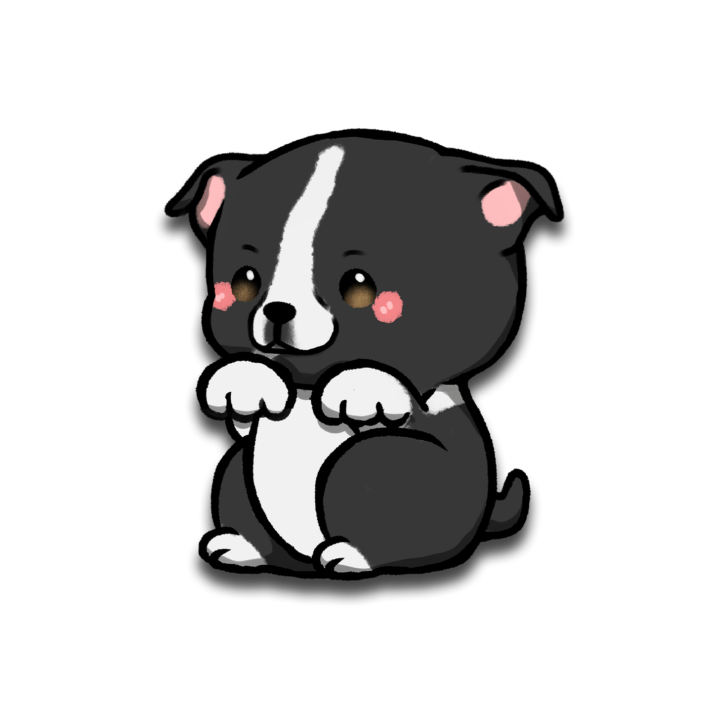 Staffordshire Bull Terrier Full Body Sticker