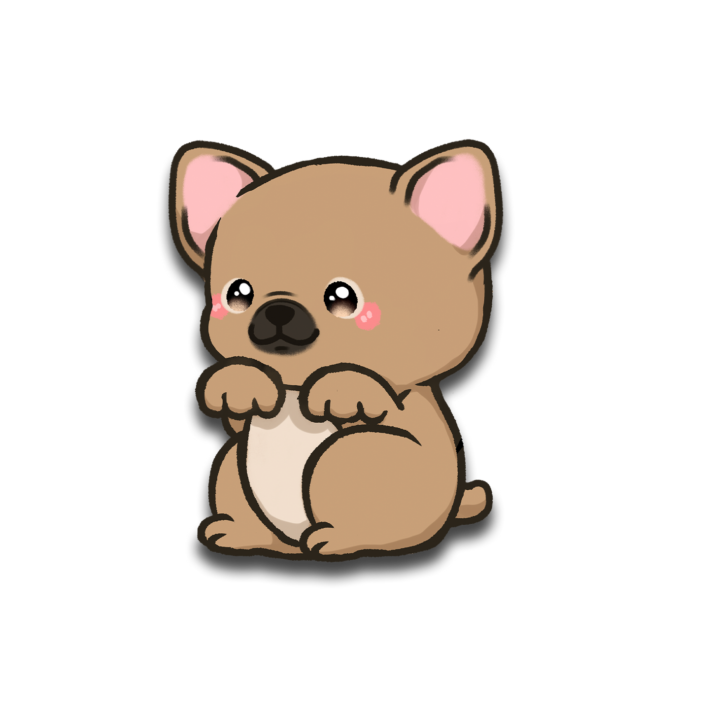French Bulldog Full Body Sticker