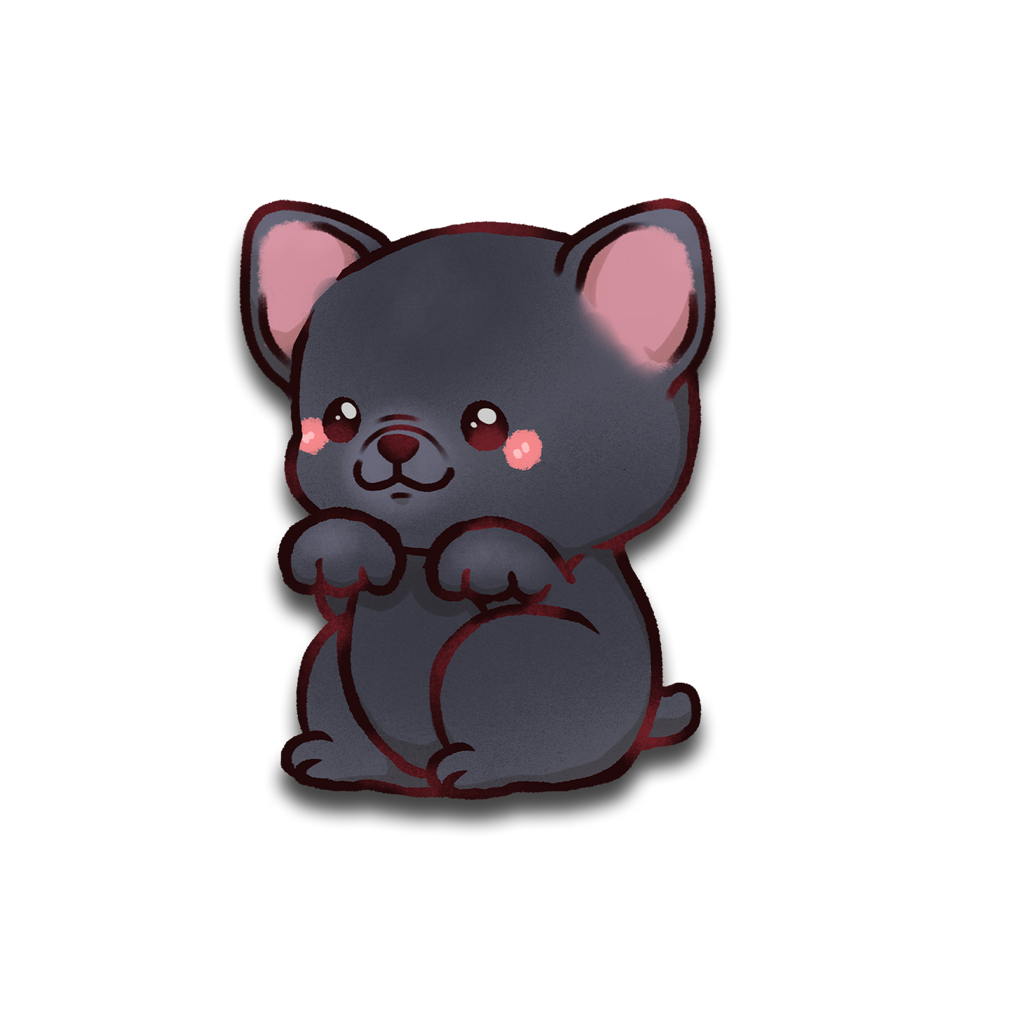 French Bulldog Full Body Sticker