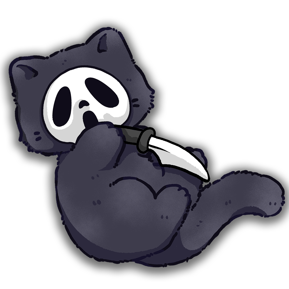 Ghostface Neko Sticker