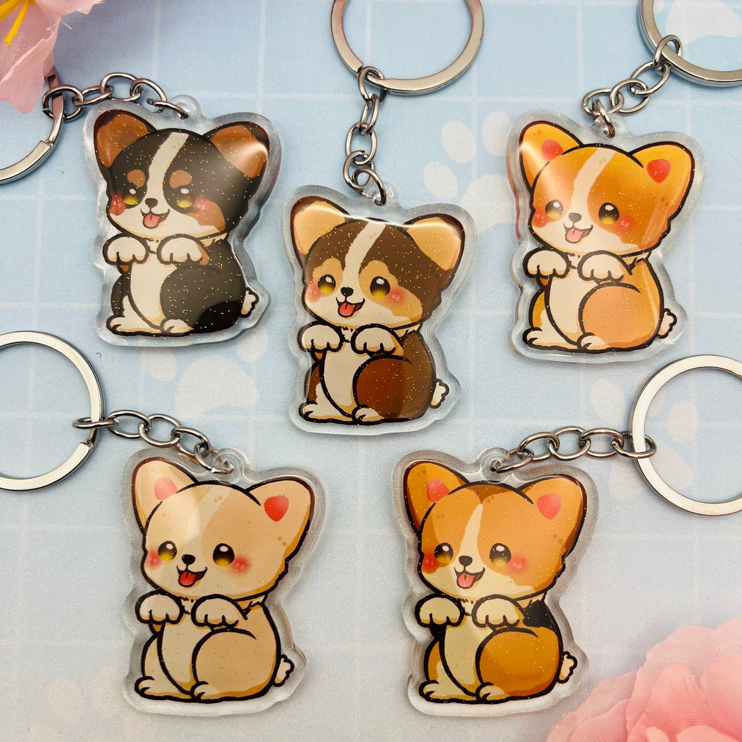 Corgi Keychain
