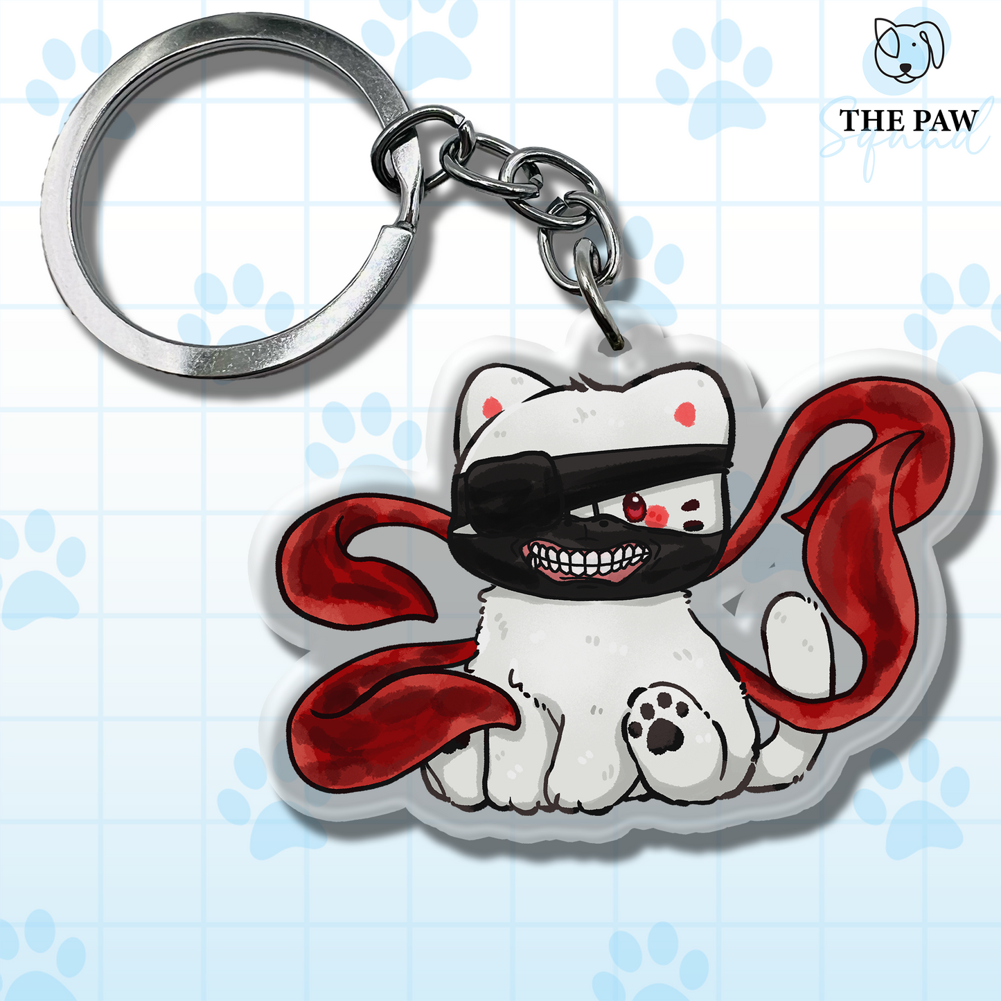 Ghoul Cat Keychain
