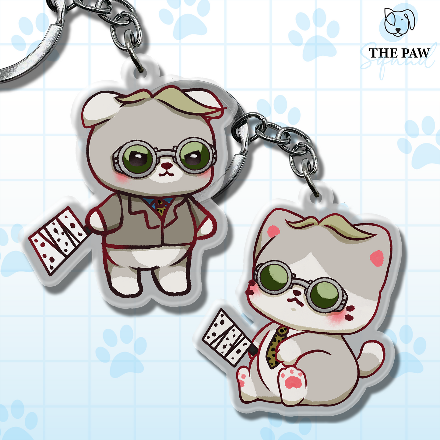 Overtime Worker Pet Keychain