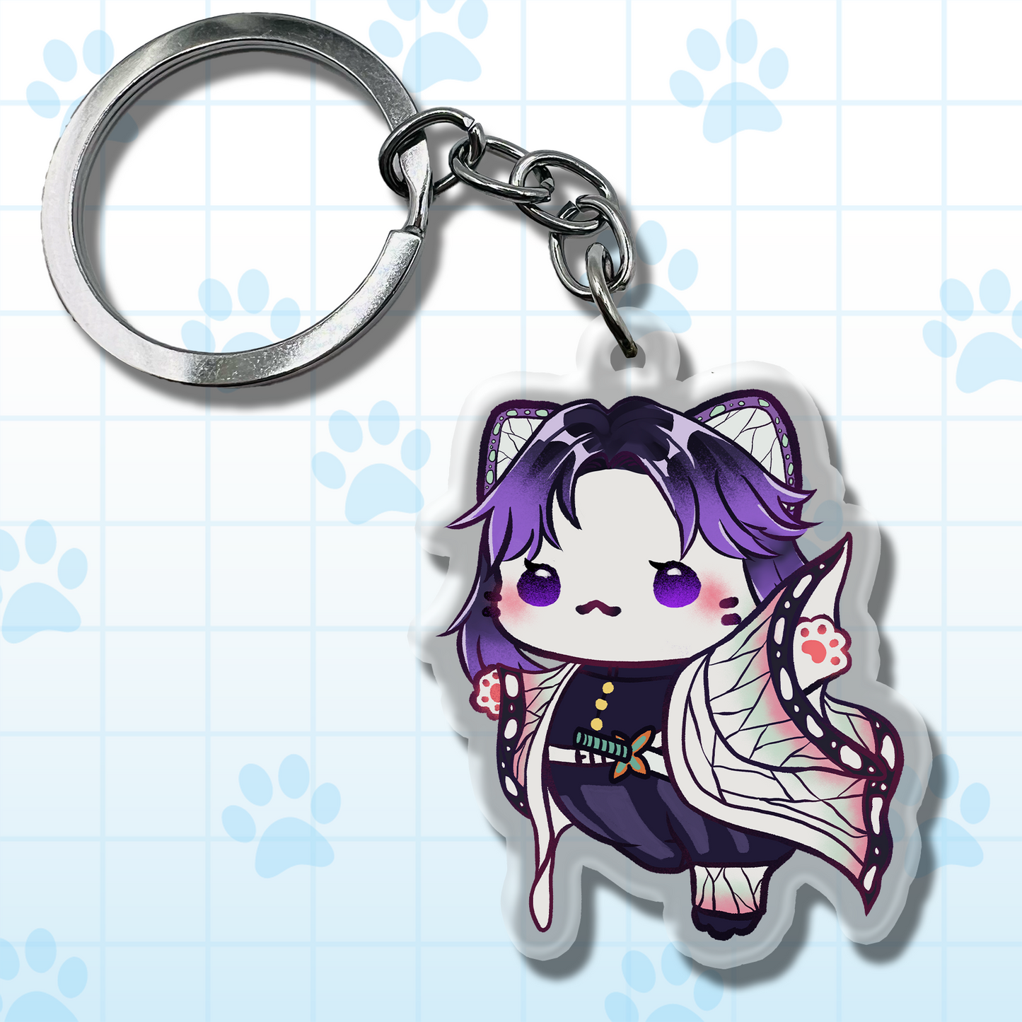 Butterfly Pet Keychain