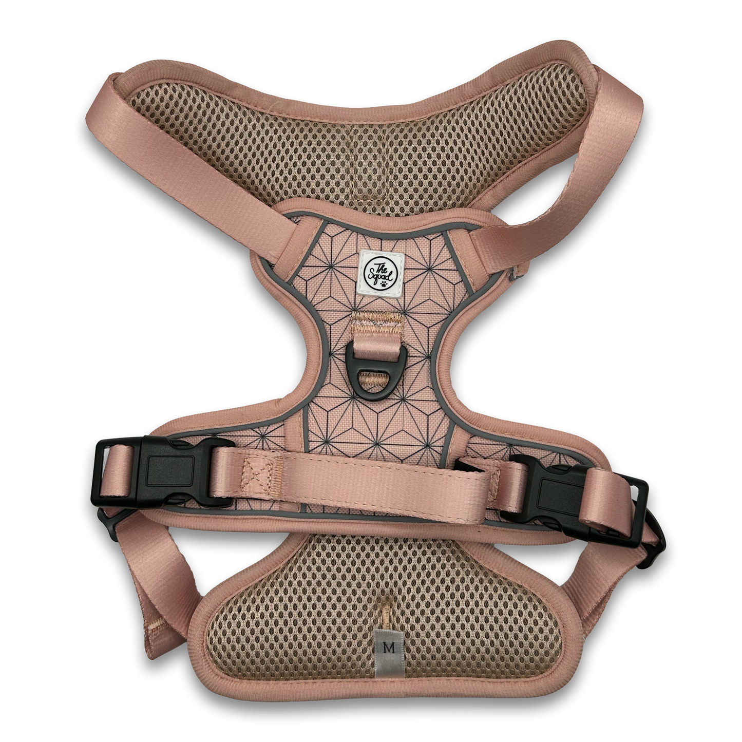 Pink Asanoha No Pull Dog Harness