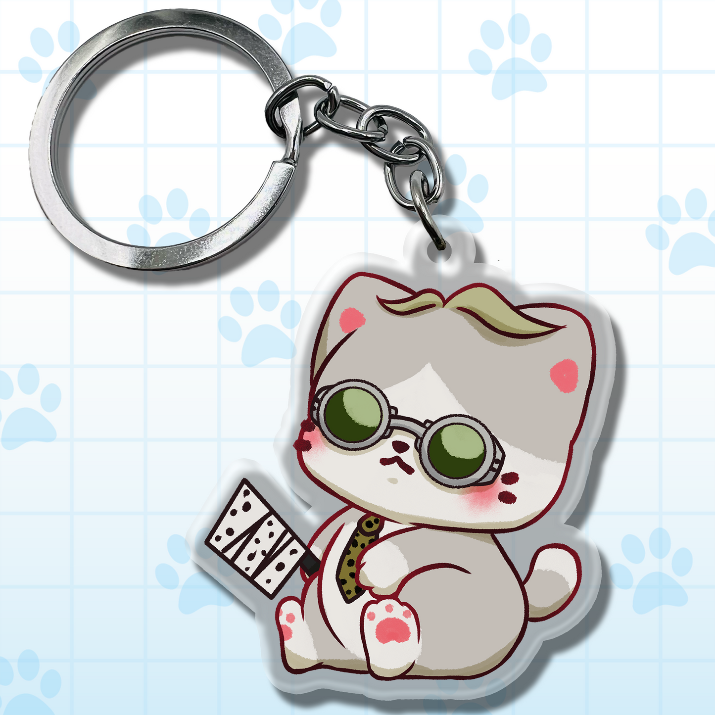 Overtime Worker Pet Keychain