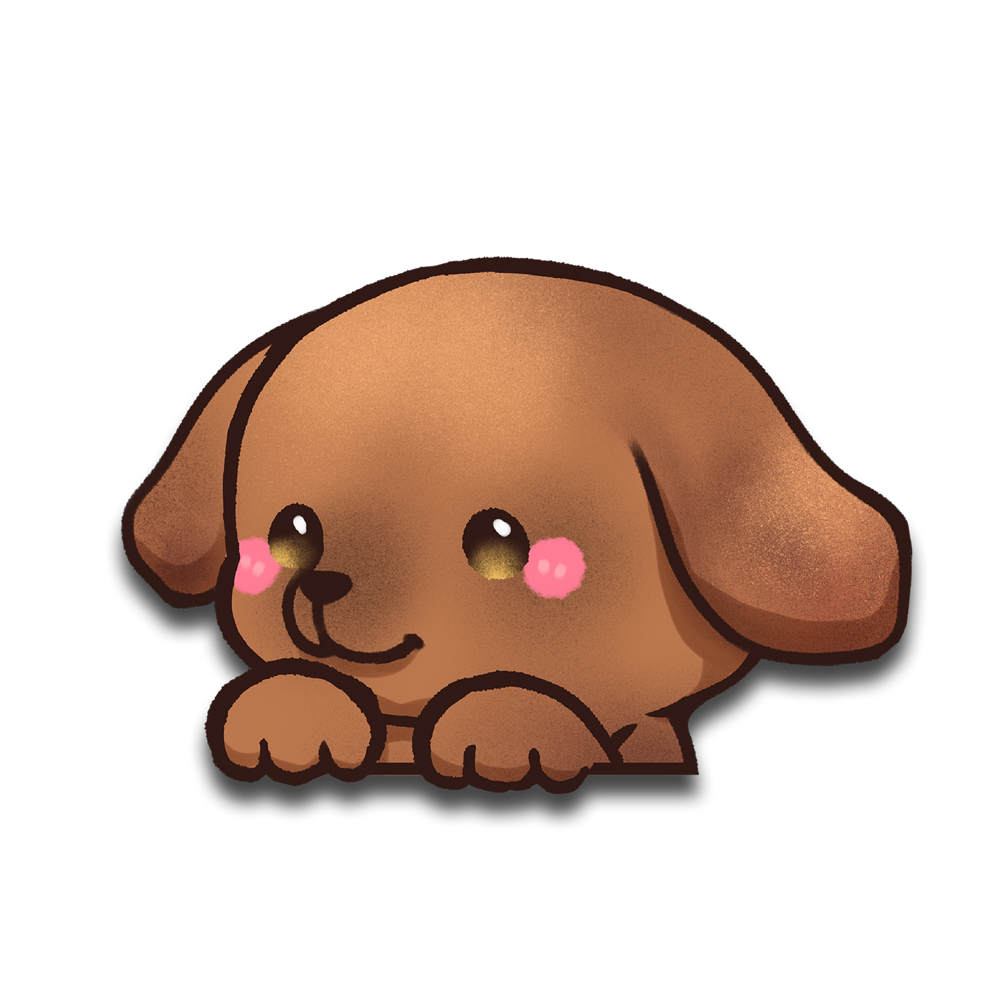 Dachshund Peeker Sticker