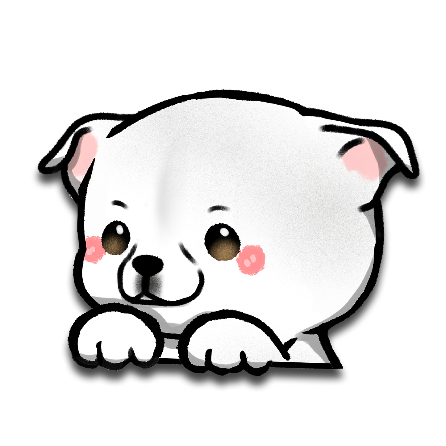 Staffordshire Bull Terrier Peeker Sticker