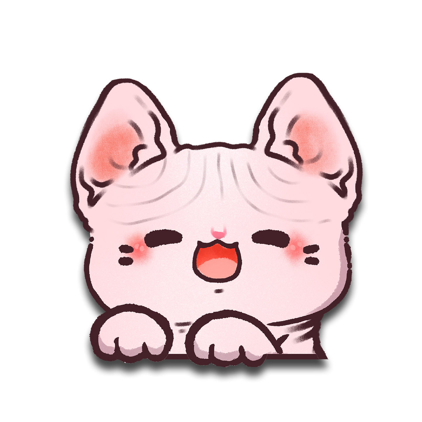 Sphynx Peeker Sticker